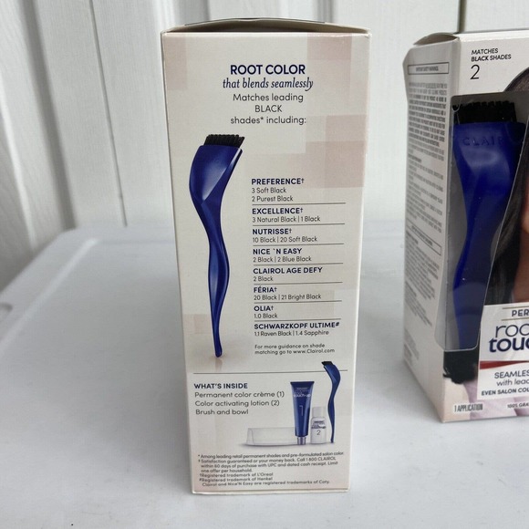 Clairol Root Touch-Up -Matches Leading Black Shades #2 Black (Lot of 2) - Picture 7 of 7
